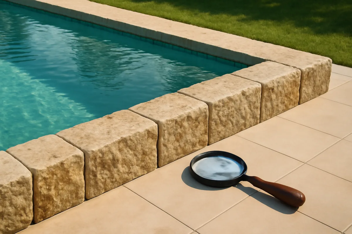 Piscine con bordo in pietra naturale: perché evitare errori nella scelta