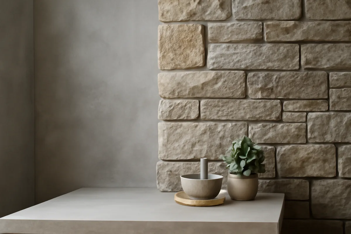 Cemento e pietra insieme nei rivestimenti moderni: trucchi per un effetto naturale realistico