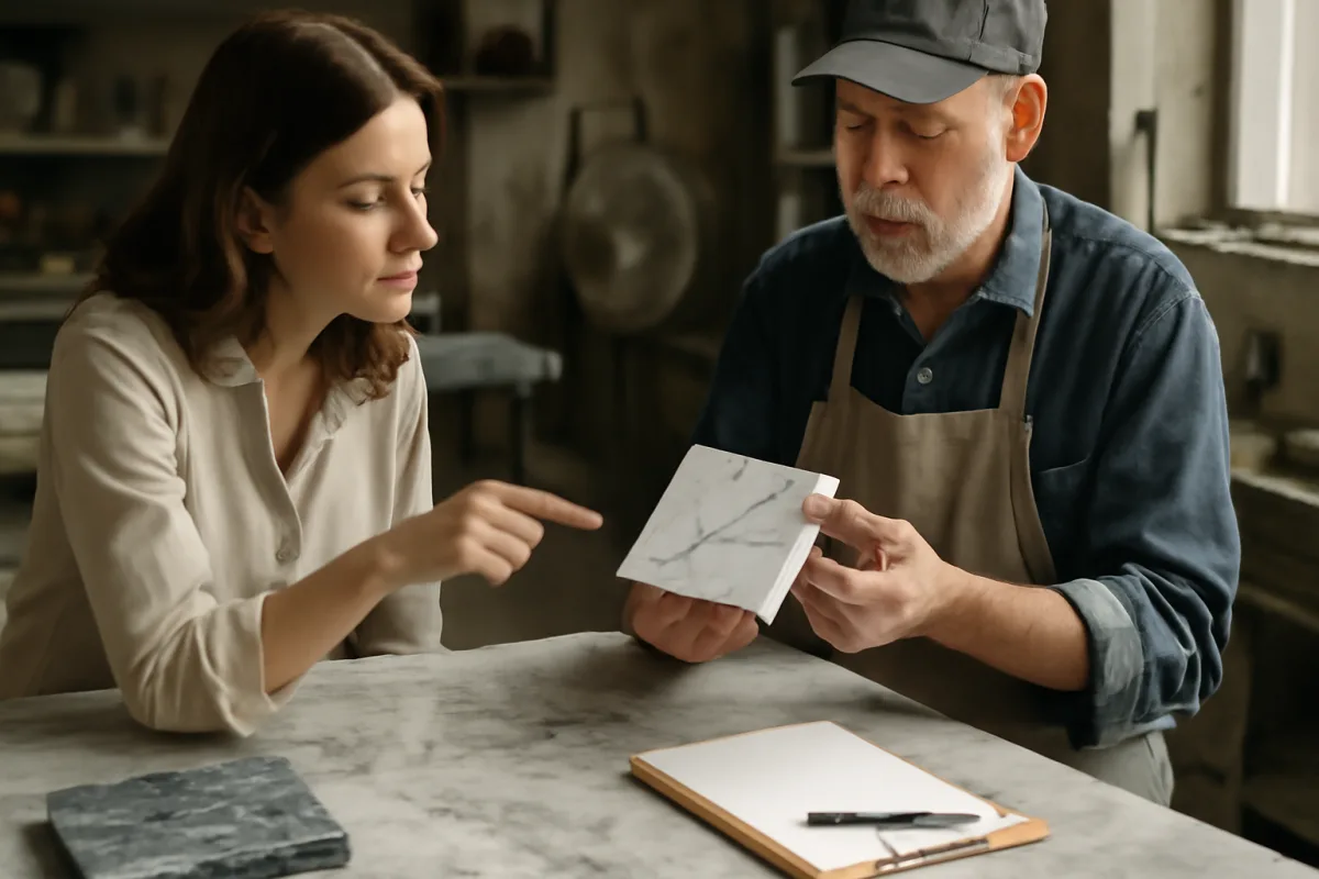 Come scegliere il marmo per il top cucina? Consigli poco noti dagli artigiani