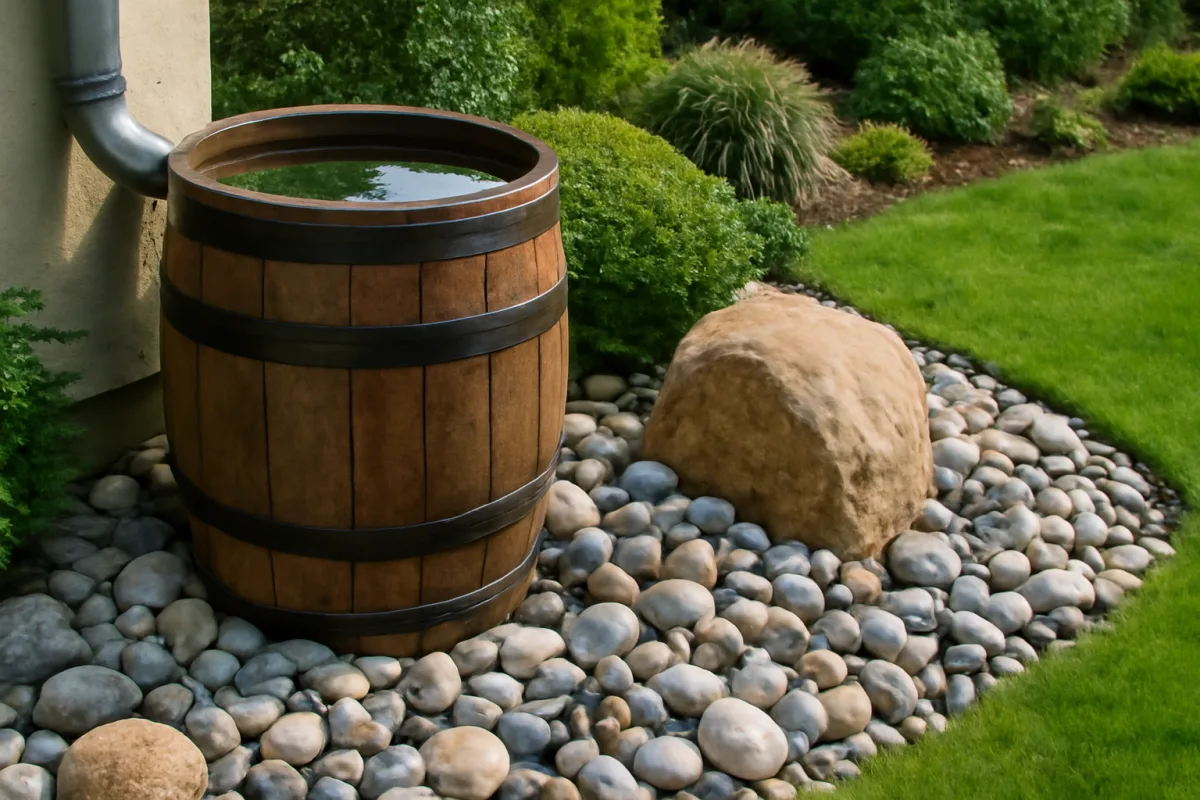 Botti d’acqua e pietre decorative: combinazioni uniche per giardini funzionali