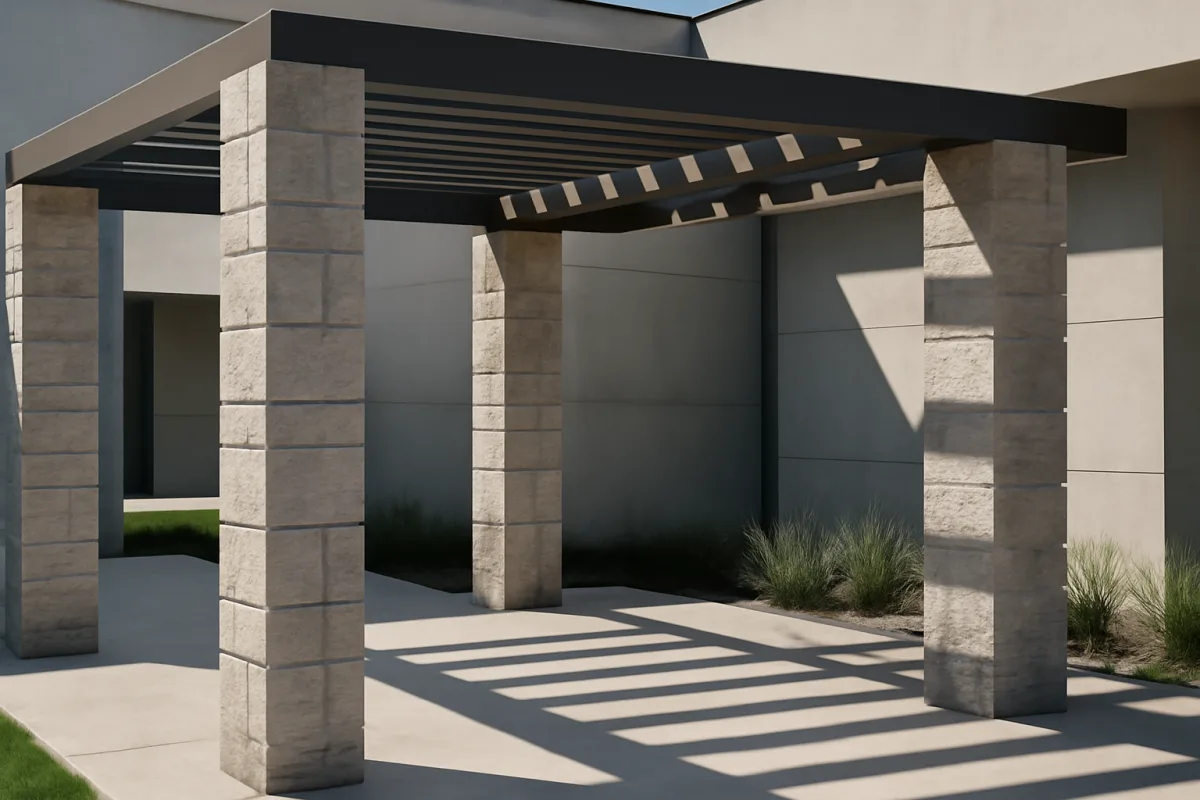 Pergolati e pilastri in pietra: quali forme garantiscono solidità e design moderno